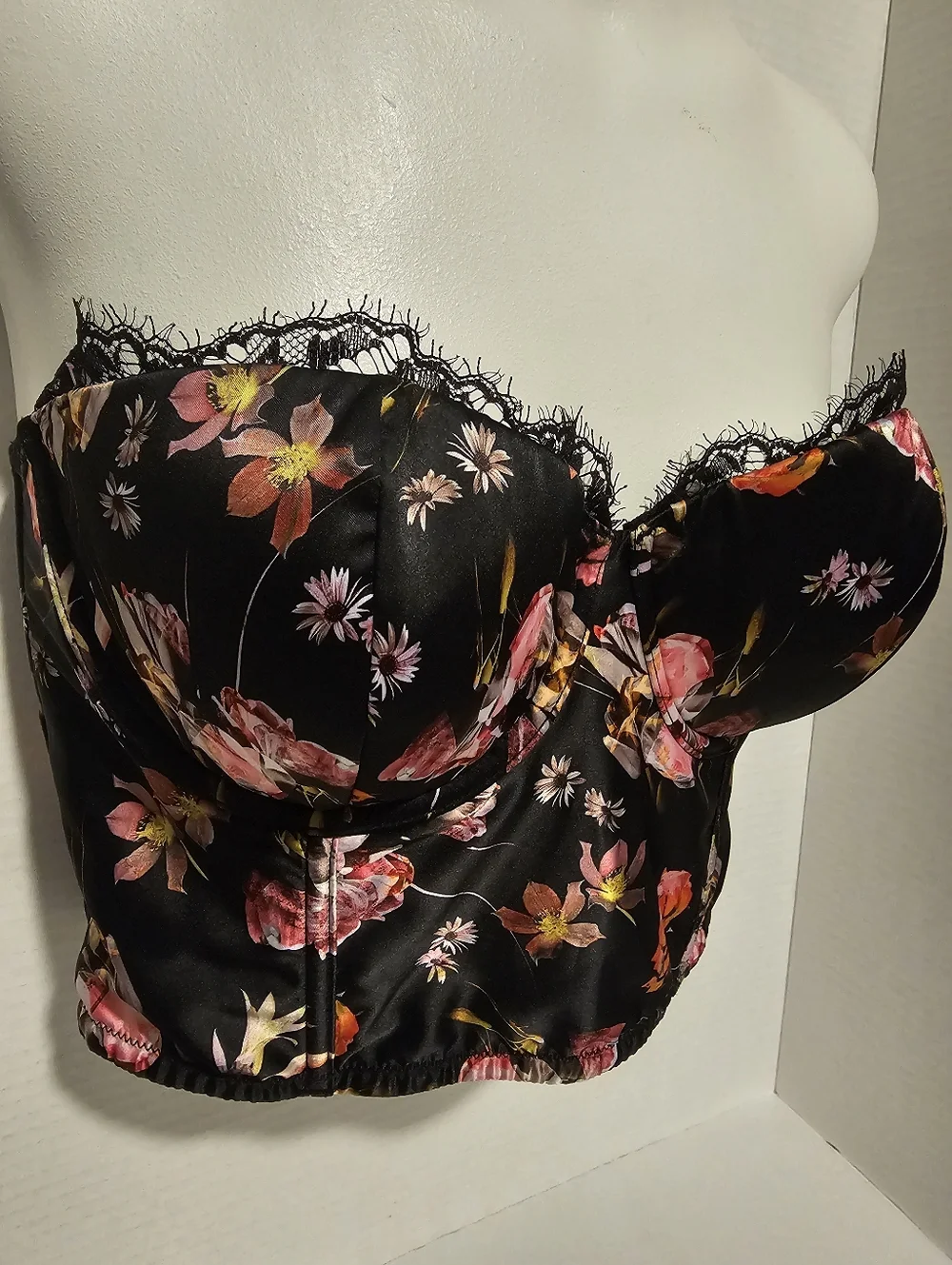 NWT Victoria's Secret Dream Angels Wicked SEXY Floral Uplift Bra 32DD Unlined